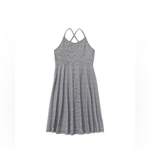 Old Navy girls Fit & Flare dress stripped black white S 6 7
